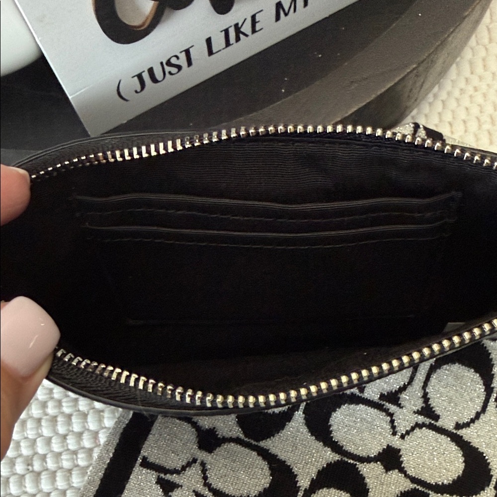 Coach Starry Black Glitter Wristlet - Picture 4 of 4